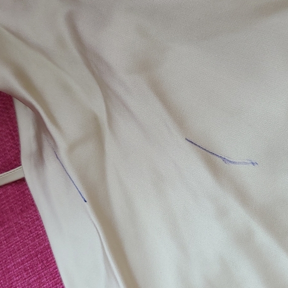 NWOT aritzia wilfred only ruched slip dress cool beige M - Picture 9 of 12